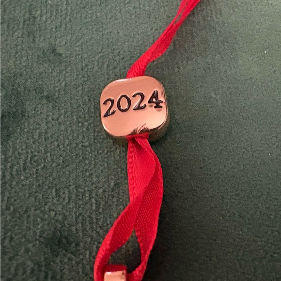 2024 Monet Mr & Mrs Gold Tone With Rhinestones Christmas Ornament - Picture 5 of 7